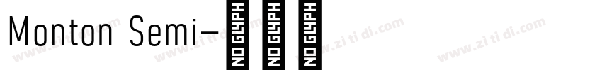 Monton Semi字体转换